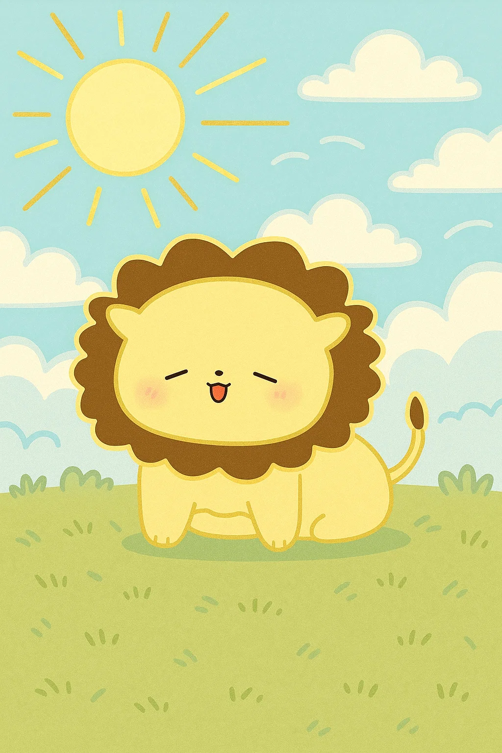 ししたんが朝日を浴びているイラスト
