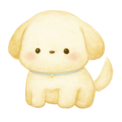 わんころ水彩画デザイン