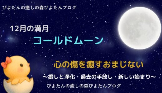12月の満月コールドムーンのおまじない｜辛さを乗り越え傷を癒す