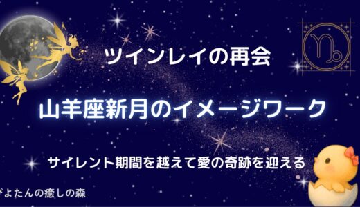 【ツインレイの再会】山羊座新月のイメージワーク